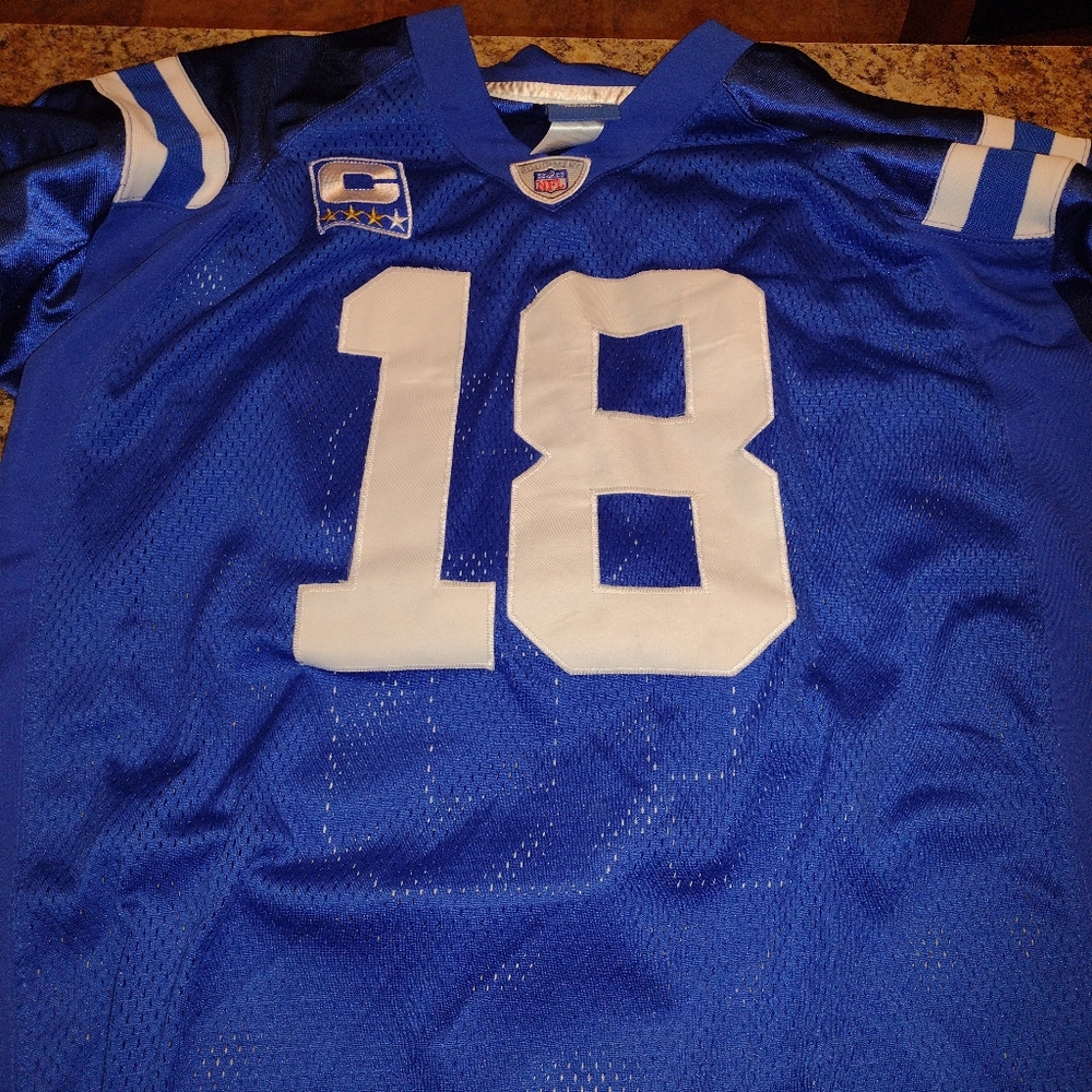 VINTAGE PEYTON MANNING FOOTBALL JERSEY SIZE 50 BY REEBOK